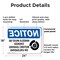 Signmission Wheels Must Be Chocked OSHA Notice Sign, Plastic, 24in W x 18in L, 2PK OS-2PACK-NS-P-1824-L-16909 - alternate 3
